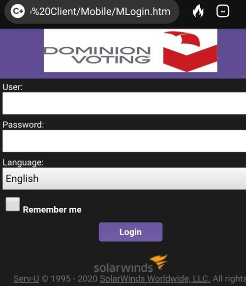 Screenshot from Dominion Voting Systems website.