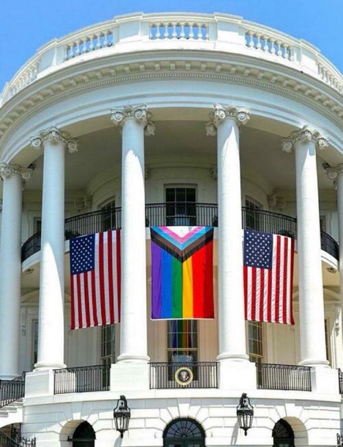 Gay Trans Flag at the White House