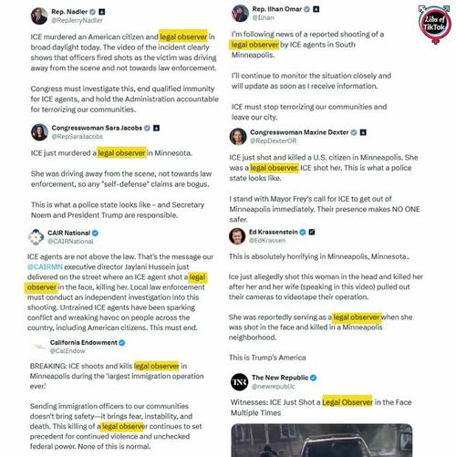 Left-Wing Protest Industrial Complex Activates Across Multiple Cities After ICE-Involved Shooting In Minneapolis