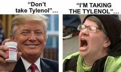Watch: Democrats Protest Trump By Chugging Tylenol