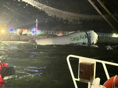 Boeing 747 Cargo Jet Veers Off Hong Kong Runway, Breaks Apart In Water