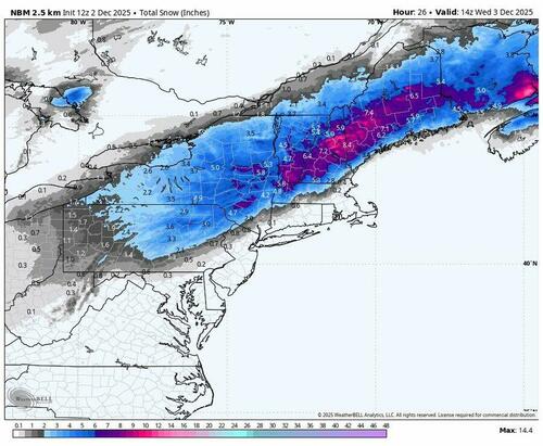 Nor’easter Dumps Snow Across Interior Northeast – Another Winter Threat Looms