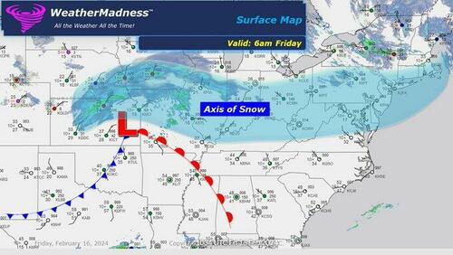 Fast-Moving Clipper System To Blast Mid-Atlantic With Snow | ZeroHedge