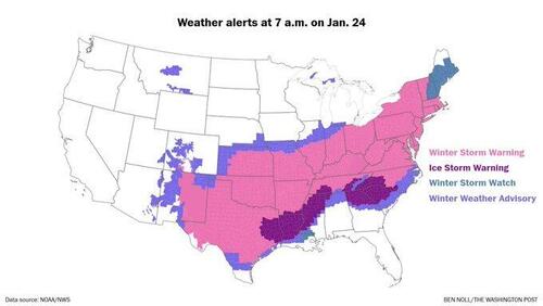 Last Look At Snowfall Models As ‘Snow Apocalypse’ Begins