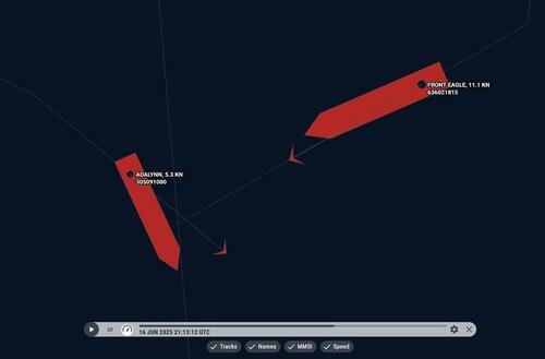 First View: Oil Tanker Erupts In Flames After Collision Near Strait Of Hormuz