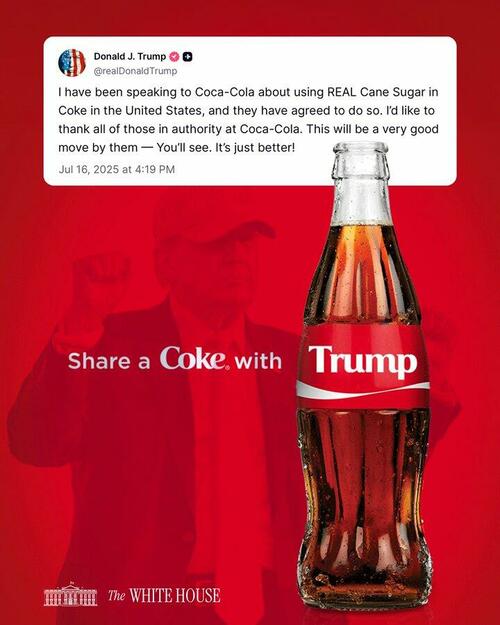 Coke’s Cane-Sweetened Soda Launch This Fall Could Strain US Sugar Supplies – Tyler Durden