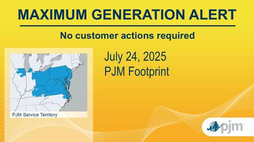 Largest U.S. Power Grid Issues “Max Generation Alert” – Tyler Durden