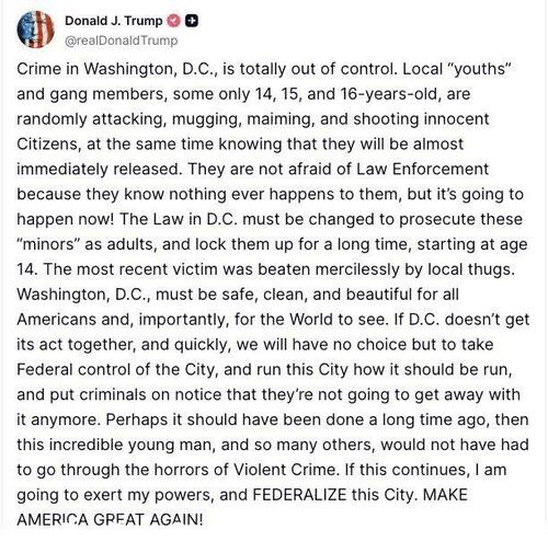 DOGE Worker "Big Balls" Bloodied After DC Attack; Trump, Musk Call To Federalize DC  thumbnail