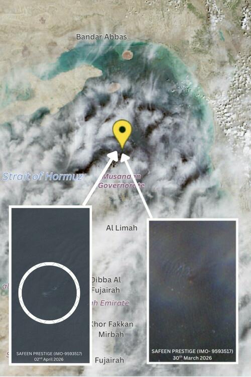 Container Ship Sinks In Hormuz After Iranian Strike Last Month; UBS Gives Latest Strait Update