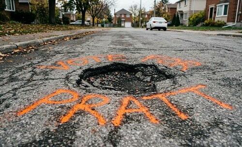 Resident Floats Surefire Way Of Getting Potholes And Trash Cleaned Up In Shithole LA...