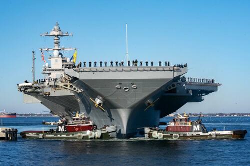 US To Power Base With Nuclear Aircraft Carrier As Navy Mulls New Floating Reactor Program