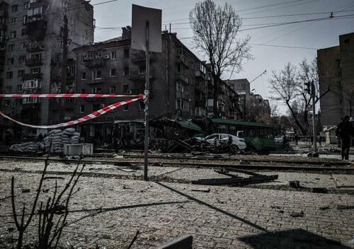 War damage in Kiev