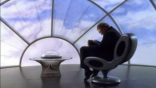 We Are Trapped In ‘A Truman Show’ Directed By Psychopaths Knoll-chair-and-table-from-TheTrumanShowEndingScene-1