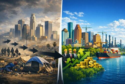 As Los Angeles Hits "Breaking Point" Population Exodus, Houston's GDP Rockets Higher