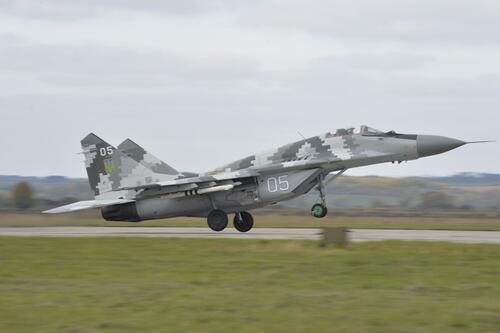 A Ukrainian MiG-29 (Tech. Sgt. Charles Vaughn/U.S. Air National Guard)