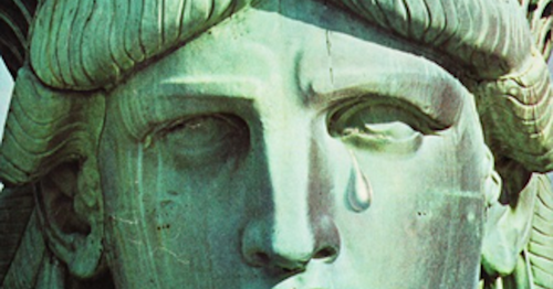 How To Buffer The Fallout From America’s Third World Death Spiral  Mourning-the-Election-Crying-Statue-of-Liberty