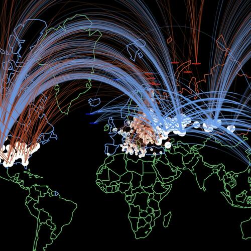 Nuclear exchange map.