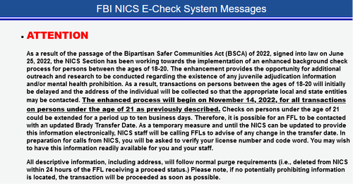 FBI Announces "Enhanced" Firearm Background Checks For Young Adults To Start Next Week Picture1_18