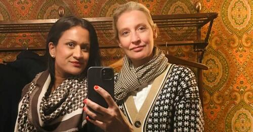 Alice Weidel and her partner Sarah Bossard.