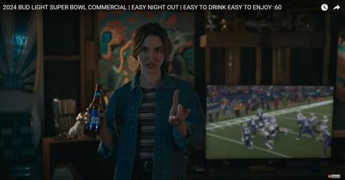 Screen capture from Bud Light's Super Bowl ad. 