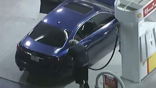 Watch: Stolen Car Suspect Stops To Pump Gas Mid-Police Chase In LA