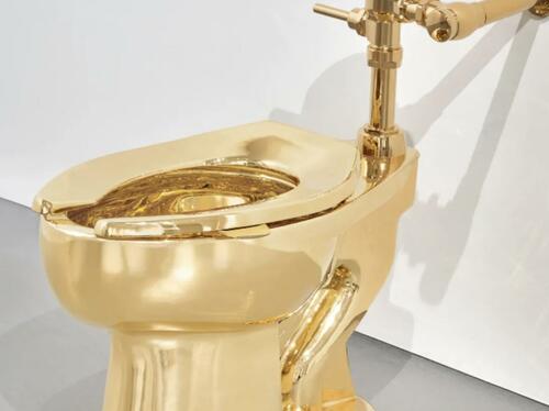 Flush With Value: $10 Million 18-Karat Gold Toilet To Be Auctioned By Sothebys Flush With Value: $10 Million 18-Karat Gold Toilet To Be Auctioned By Sothebys