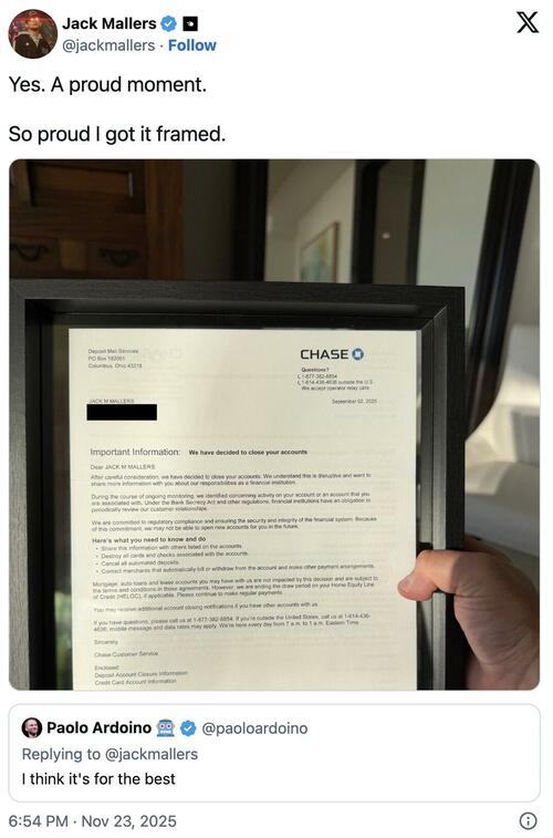 JP Morgan, Who Had No Issues Banking Epstein, Abruptly Closes Strike CEO Jack Mallers’ Account