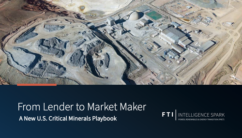 In Critical Minerals, US Transitions From Lender To Market-Maker