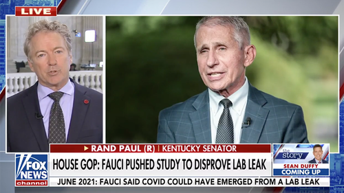 Watch: Rand Paul Accuses Fauci Of “Elaborate Cover-Up” Of COVID Lab Leak