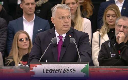 Orbán Vows Hungary Will Remain 'Island Of Peace' And 'Migrant-Free' As He Likens Brussels To Soviet Oppressors thumbnail