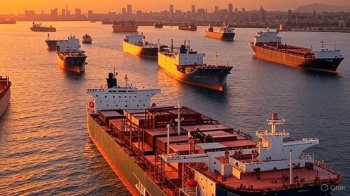 Container ships. 