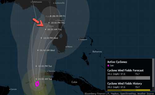 Hurricane Ian Strengthens To Category 3 As It Churns Toward Florida ...