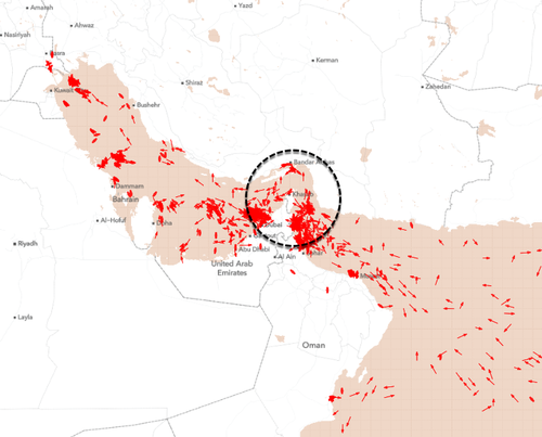 Hormuz Sees 15 Ships Transit In 24 Hours As Two Tankers With Qatari LNG Make Sudden U-Turn