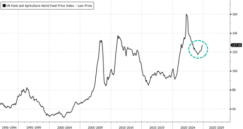 Global Food Prices Hit 19-Month High As Upward Momentum Sparks Fears Of Stickiness