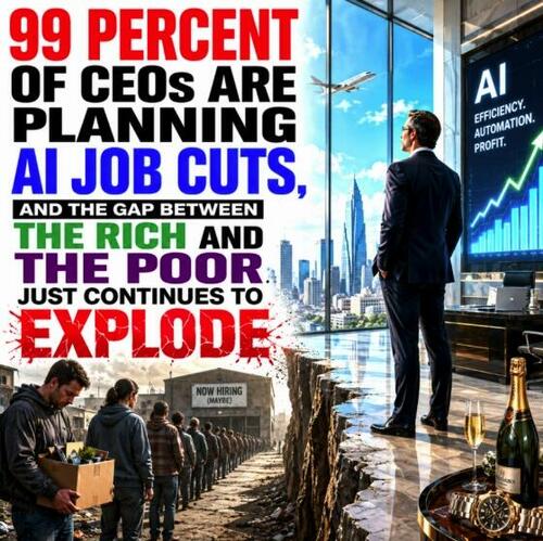99% Of CEOs Are Planning AI Job-Cuts, As Gap Between Rich And Poor Continues To Explode
