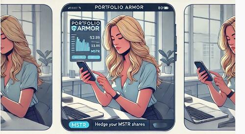 A woman using Portfolio Armor to hedge her MSTR shares. 