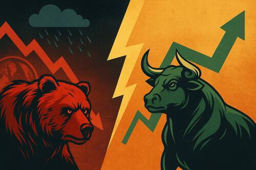 Bull and bear imagery. 