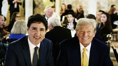 Trudeau Bends The Knee To Trump At Mar-a-Lago After Tariff Pledge