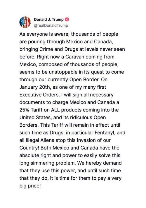 Trump Statement