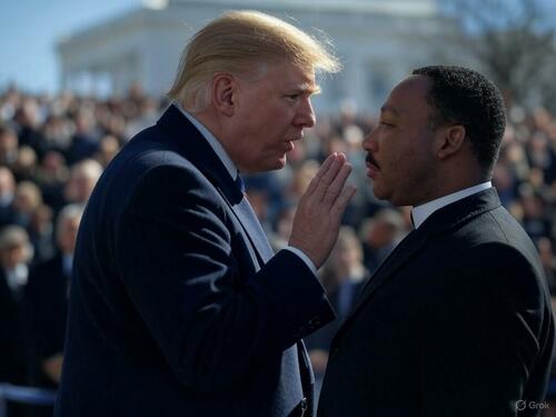 Trump telling MLK enough.