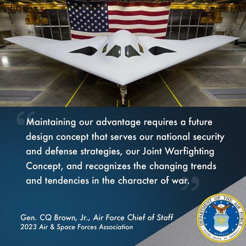 USAF Reveals Stunning Images Of B-21 Raider Stealth Bomber