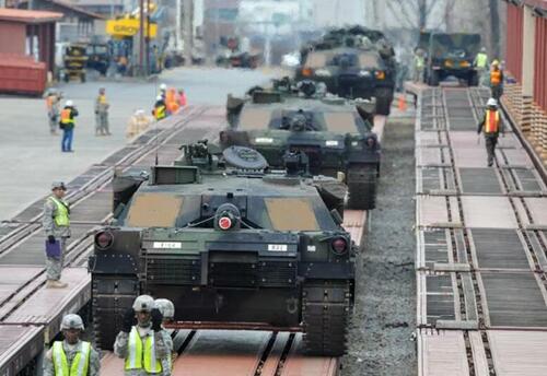 Poland Receives Single Largest Delivery Of M1 Abrams Tanks From US