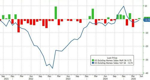 US Existing Home Sales Print Weakest May Since 2009 – Tyler Durden