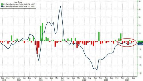 US Existing Home Sales Slump To Lowest Since 2010