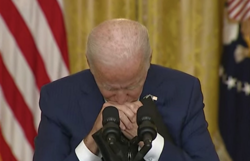 "We Are F**king Abandoning American Citizens" Says Livid Army Colonel In Leaked Afghanistan Texts Biden%20hands%20face