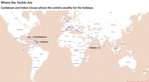 Number Of Superyachts In Caribbean Double As Rich Enjoy Lavish Year-End Parties