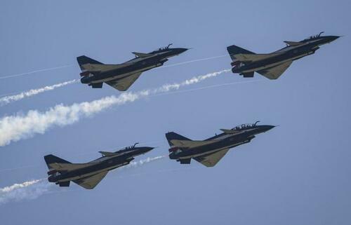 China Sends Record 71 Warplanes Near Taiwan In Show Of Force Aimed At US
