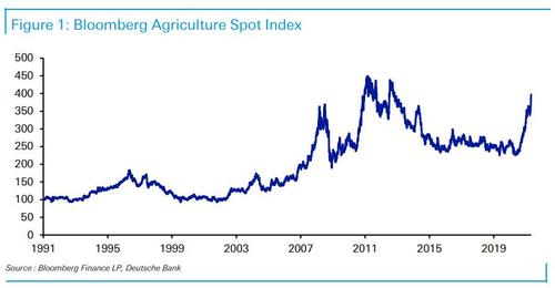 One Bank Warns Soaring Food Prices Will Lead To Social Unrest Db%20bbg%20agri%20index