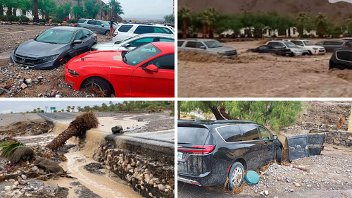 “Unprecedented” Flash Flooding Traps 1,000 People In Death Valley, Closing All Roads And Swallowing Cars