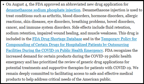 FDA Lists ‘Horse Drug’ As Approved COVID Treatment Dex44